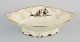 Rosenthal, 
Germany. 
"Sanssouci", 
large oval 
cream colored 
bowl decorated 
with flowers 
and gold ...