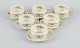 Rosenthal, 
Germany. 
"Sanssouci", 
six cream 
colored teacups 
with  saucers 
decorated with 
flowers ...