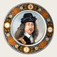 Bing & 
Grøndahl, King 
collection, 
King plate, 
King Frederik 
III, 23cm in 
diameter, 
Published in 
...