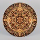 Versace for Rosenthal, large Barocco porcelain dish in shades of brown and 
orange.
