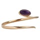 C. Antonsen; A 
massive bangle 
in 14k gold set 
with a cabochon 
sanded amthyst. 
Inner measures: 
...