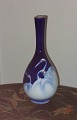Fukagawa porcelain vase with crane decor