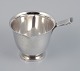 Evald Nielsen, art deco cream jug in Danish 830 silver.