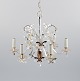 Scandinavian 
design, metal 
chandelier with 
crystals.
Approx. 1980.
In excellent 
...