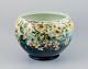Jerome Massier for Vallauris, colossal ceramic jar hand-painted with floral 
motifs.