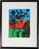 Corneille 
(1922-2010)
Color 
lithography 
90/200 "Un été 
Italien J"
with new black 
wooden ...