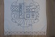 Parade piece
A beautiful old parade piece with handmade blue 
embroidery
114cm x 70cm
The antique, Danish linen and fustian is our 
speciality