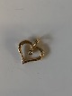 Heart Pendant 
with a Diamond 
in 14 carat 
gold.