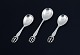 Danish silversmith, three sugar spoons.
Danish 830 silver.