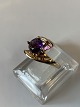Gold ladies' 
ring with 
purple stone 
#14 carat
Stamped RVC 
585 
Size 60
Nice and well 
...