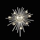 A. Michelsen, Copenhagen. Sterling Silver Star Brooch, partly gold plated.Designed and crafted ...