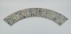 Royal 
Copenhagen, six 
Baca faience 
tiles with 
patterned glaze 
in brown, blue, 
green and sand 
...