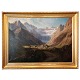 Eiler Rasmussen 
Eilersen 
painting.
Eiler 
Rasmussen 
Eilersen; 
Painting, Motif 
of mountains in 
...