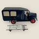 Tekno, Blue ambulance, With stretcher, 18cm long, 8cm high, 6.5cm wide *With traces of use, ...