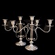 A pair of three 
armed English 
candelabras, 
silverplated. 
England around 
1800.
H. 40 cm. W. 
53 ...