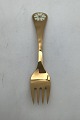 Georg Jensen 
Annual Fork 
1981 Gilt 
Sterling Silver 
with enamel. 
Measures 14.5 
cm (5.70 inch)