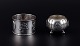 Hong Kong silver, napkin ring and salt shaker in silver.