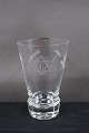 Danish freemason glasses, beer glasses engraved with freemason symbols, on an edge-cutted foot