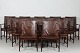 Kai Lyngfeldt 
Larsen
Set of 14 
conference 
chairs made of
rosewood and 
genuine brown 
leather ...