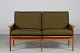 Illum Wikkelsø (1919-1999)2-seater Capella Sofamade of oak and cushions upholstered with ...