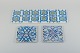 Aluminia and 
Royal 
Copenhagen, 
Tenera faience. 
Eight tiles.
Approx. 
1960s/70s
First factory 
...