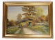 Painting on the 
canvas in a 
gold frame 
motif of a 
landscape from 
around the 
1930s
Dimensions in 
...
