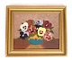 Painting on the 
canvas in a 
gold frame of 
floral motif 
from around the 
1950s
Dimensions in 
cm: ...