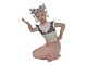 Dahl Jensen Oriental Figurine, Monuia.Decoration number 1323.The factory mark tells, ...