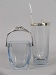Ice bucket and 
cocktail shaker
Glass and 
silver
Cocktail 
shaker by 
Michelsen
