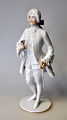 Figure, Rose 
the knight, 
Augarten, 
Vienna, 20th 
century 
Austria. White 
porcelain with 
partial ...