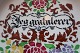 An old 
beautiful plate 
with the text 
"Jeg 
gratulerer" (I 
congratulate)
In a good ...