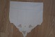Parade piece
A beautiful old piece with handmade white embroidery
The parade piece was in the good old days fx used to hang above the chest of 
drawers, but is now a days often used as curtain
59cm x 58cm
