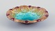 Duban-Christel for Limoges, France, enamel bowl in turquoise, yellow, and red 
colors.