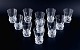 Daum, France, 
eleven port 
wine glasses.
Model: Sorcy.
Mid-20th 
century.
Signed Daum, 
...