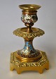 French bronze 
candlestick 
with enamel, 
19th century H: 
11 cm.
Perfect 
condition!