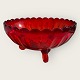 Fyns Glasværk, 
Ruby red bowl 
with "feet", 
21cm in 
diameter, 10cm 
high, From 
Catalog 1924 
no. 194 ...
