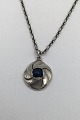 Evald Nielsen 
Silver Pendant 
Lapis Lazuli 
Measures 
Pendant Diam 2 
cm(0.78 inch) 
Weight 5 gr ...