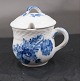 Blue Flower Curved Danish porcelain. Mustard pot & 

cover No 1594