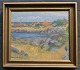 Nielsen, 
Heinrich (1929 
- ) Denmark: 
Svaneke, 
Bornholm. Oil 
on canvas. 
Signed. 25 x 30 
...