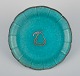 Wilhelm Kåge 
for 
Gustavsberg, 
"Argenta" dish 
in ceramic.
Green glaze 
decorated with 
pear in ...