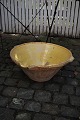 Large 19th 
century clay 
dish "Tian" 
from the South 
of France with 
yellow glaze 
pouring , spout 
...