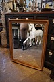 Antique, French 
19th century 
mirror with 
fine decorated 
gold frame with 
a fine patina, 
as well ...