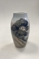 Bing and 
Grondahl Art 
Nouveau Vase 
Landscape No 
8528/243. 
Measures 24.5 
cm / 9 41/64 
in.