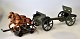 Lineol/Hausser 
horse-drawn 
carriage with 2 
horses and 
canon. Germany, 
1920 - 30s. L.: 
31 cm.
To ...