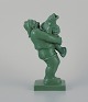 Ipsens Denmark, ceramic figurine of an old fisherman holding a big fish in his 
hands.