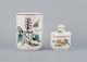 "Villeroy & 
Boch, two 
pieces of 
"Botanica", 
porcelain vase 
and sugar bowl 
decorated with 
flowers ...