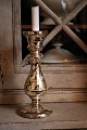 Large antique 
19th century 
mouth-blown 
candlestick in 
poor man's 
silver (Mercury 
Glass) with a 
...