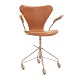 Danish series 7 desk chair in leather by Arne Jacobsen
Nice condition