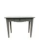 Ladies desk / 
side table in 
gray painted 
color with a 
drawer in the 
middle from 
around ...