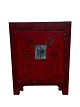 Small Chinese cabinet in reddish patterns with patina from the 1920s.Measurements in cm: ...